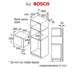 Bosch Micro-ondes Encastrable 20l Bfl520ms0 – Image 6