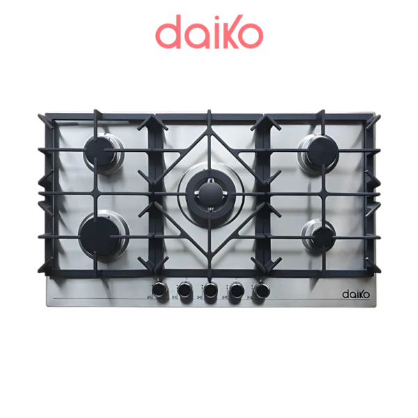 Daiko Plaque de cuisson à gaz 90 cm - 5 Brûleurs PCG5B-90FXCK
