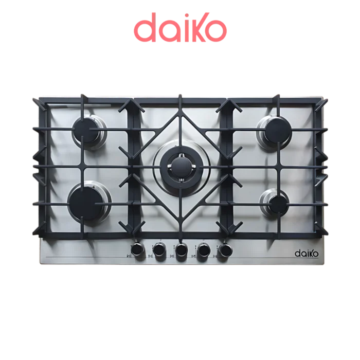 Daiko Plaque de cuisson à gaz 90 cm - 5 Brûleurs PCG5B-90FXCK