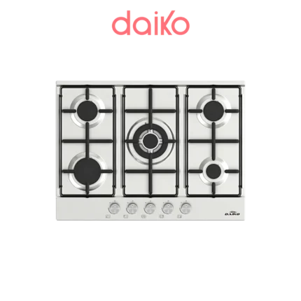 Daiko Plaque de cuisson à gaz 70 cm - 5 Brûleurs PCG5WF-70XEK