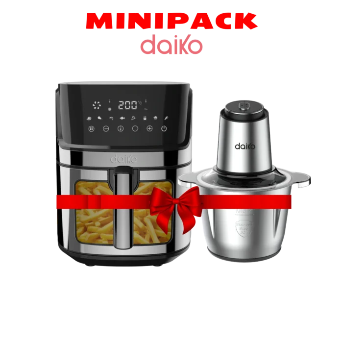 MINI PACK DAIKO – Hachoir 3L +Friteuse à Air Digitale 8L