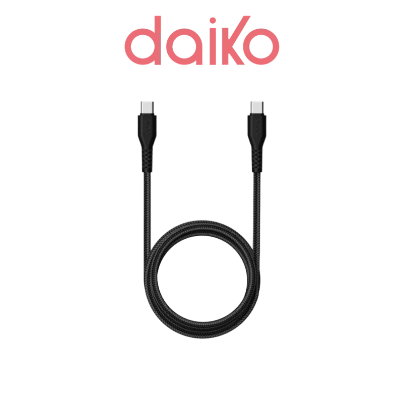 DIGITRONICS Daiko câble Premium USB-C à USB-C CU-CC001DK2MWHN