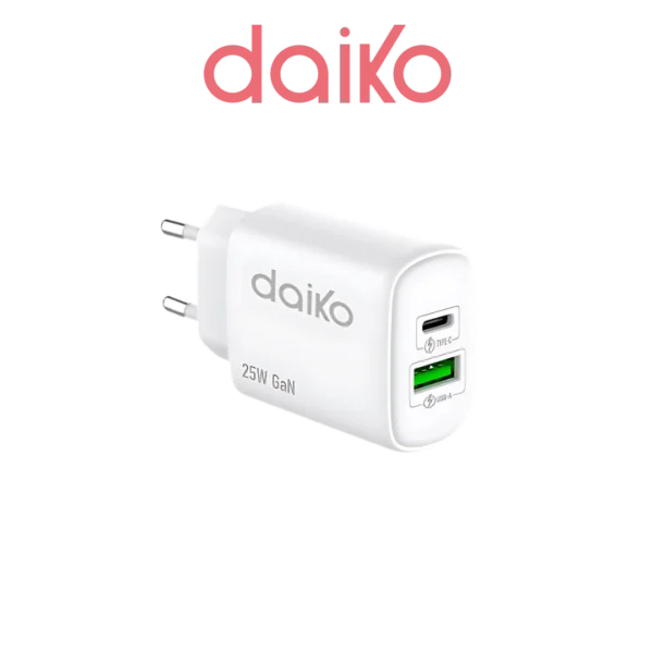 DIGITRONICS Daiko chargeur 2 USB C-A FCW-25W2USB
