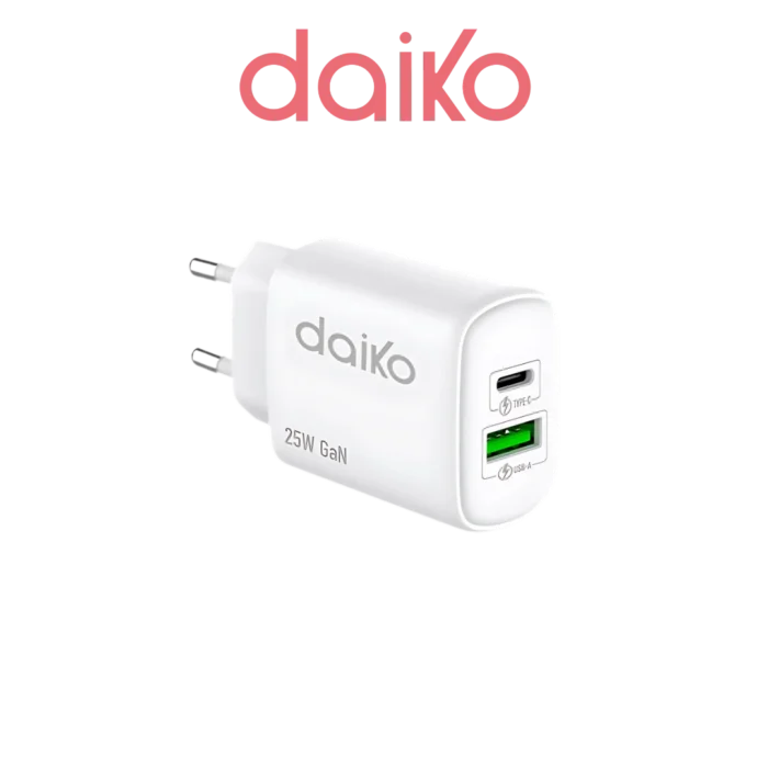 DIGITRONICS Daiko chargeur 2 USB C-A FCW-25W2USB